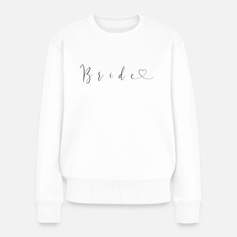 Bride - Frauen Premium Bio Pullover - Weiß