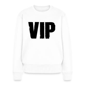 vip - Frauen Premium Bio Pullover - Weiß - Vorne - Julia (174cm)