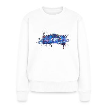 Graffiti-Spray - Frauen Premium Bio Pullover - Weiß - Vorne - Julia (174cm)