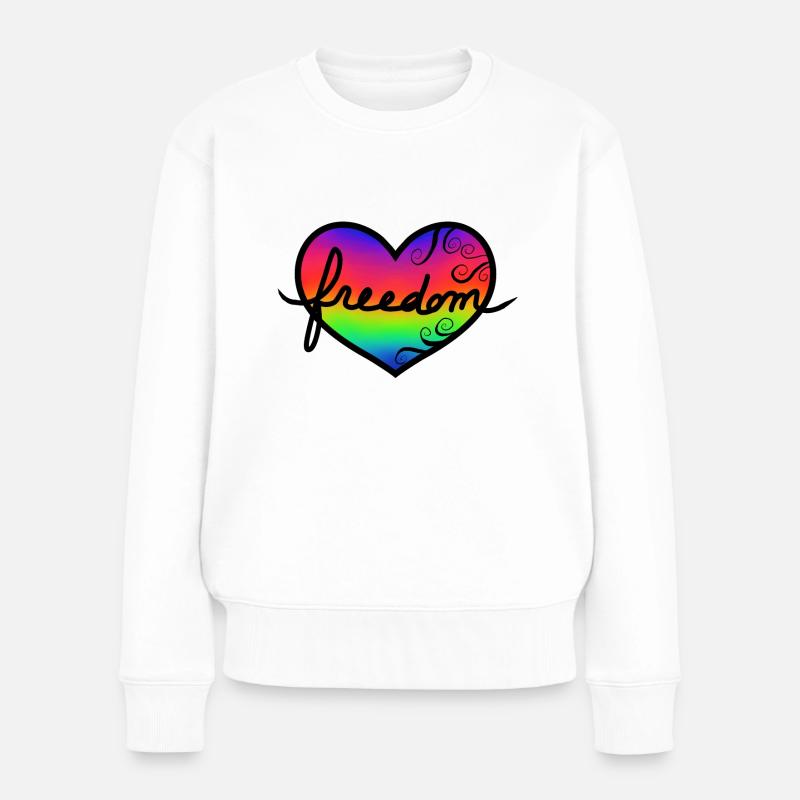 freedom - Pull Premium bio Femme - blanc