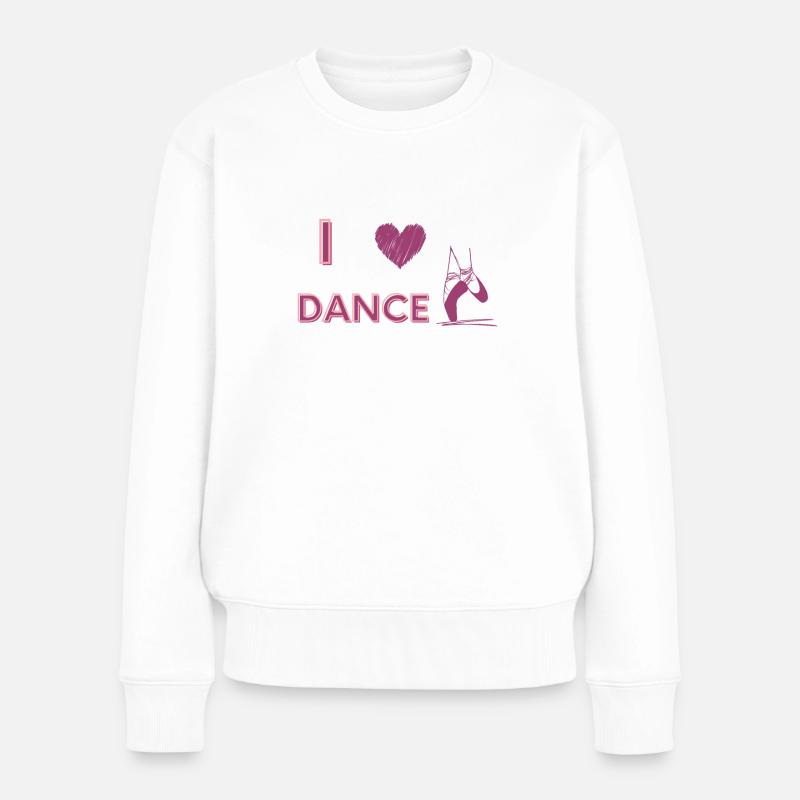 J’AIME LA DANSE - Pull Premium bio Femme - blanc