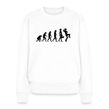 Evolution Linedance Frauen - Frauen Premium Bio Pullover - Weiß - Vorne - Julia (174cm)