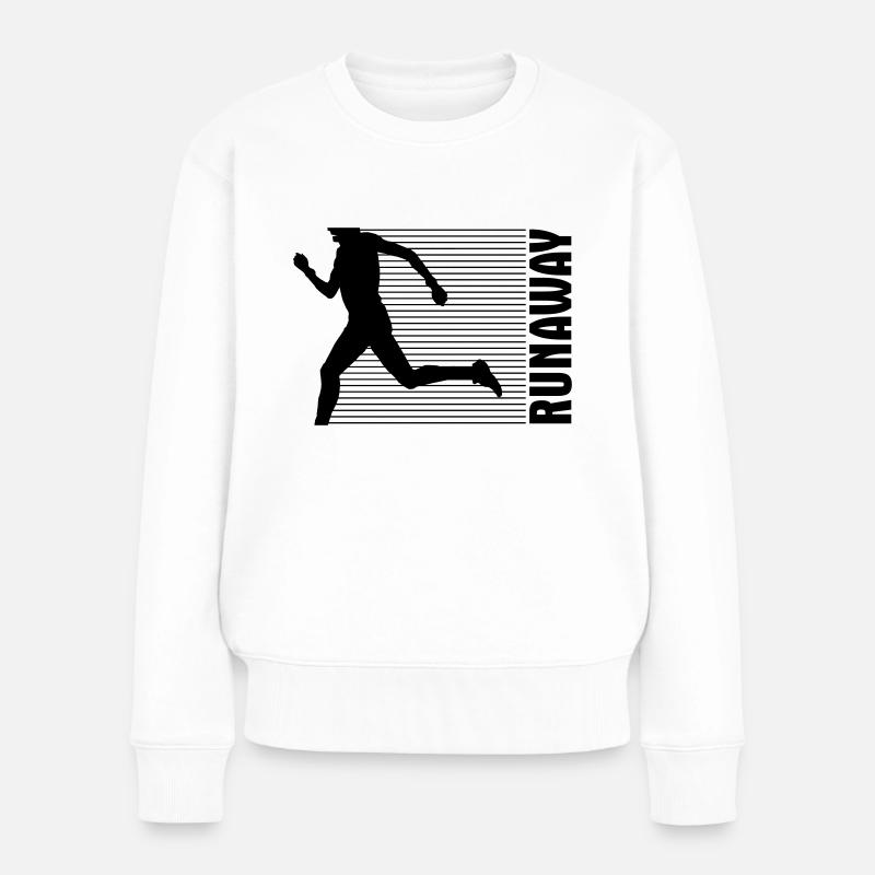 Runaway - Frauen Premium Bio Pullover - Weiß