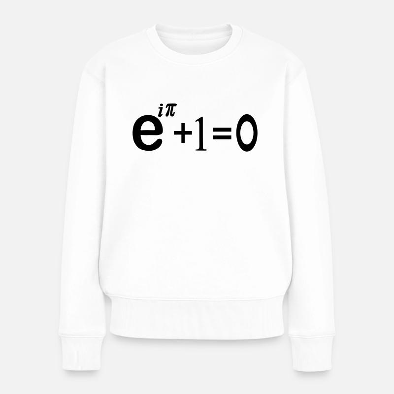 ei pi Gleichung - Frauen Premium Bio Pullover - Weiß