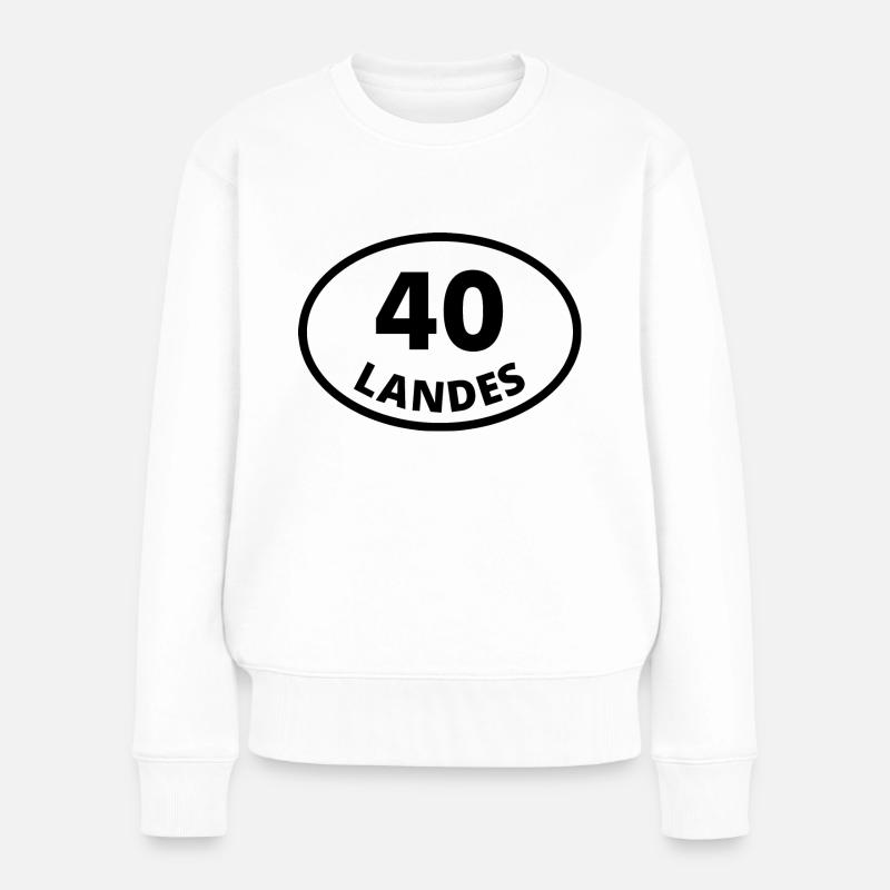 40 landes - Pull Premium bio Femme - blanc
