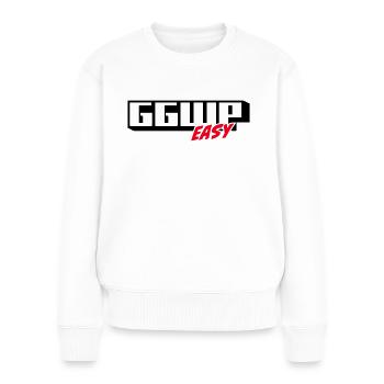 GG WP EASY - Frauen Premium Bio Pullover - Weiß - Vorne - Julia (174cm)