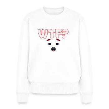 Wtf - Pull Premium bio Femme - blanc - Devant - Julia (174cm)