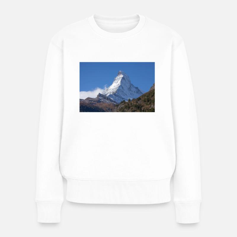 Matterhorn - Frauen Premium Bio Pullover - Weiß