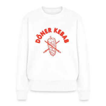 Döner Kebab Grill - Frauen Premium Bio Pullover - Weiß - Vorne - Julia (174cm)