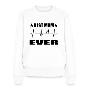 Mama - Frauen Premium Bio Pullover - Weiß - Vorne - Julia (174cm)