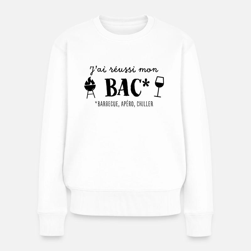 J’ai réussi mon bac - Pull Premium bio Femme - blanc