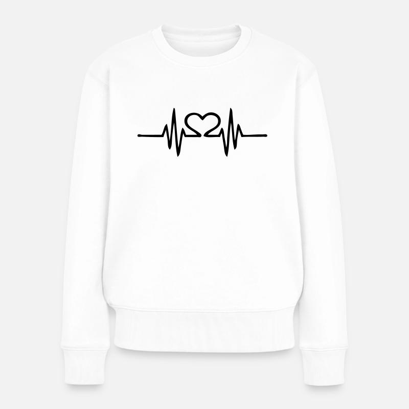 pulsation - Pull Premium bio Femme - blanc