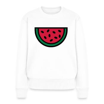 Melon - Pull Premium bio Femme - blanc - Devant - Julia (174cm)