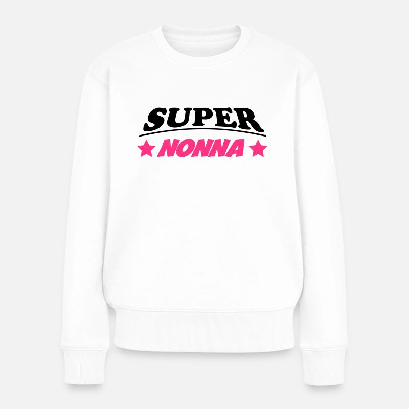 Super nonna - Women's Premium Organic Jumper - white