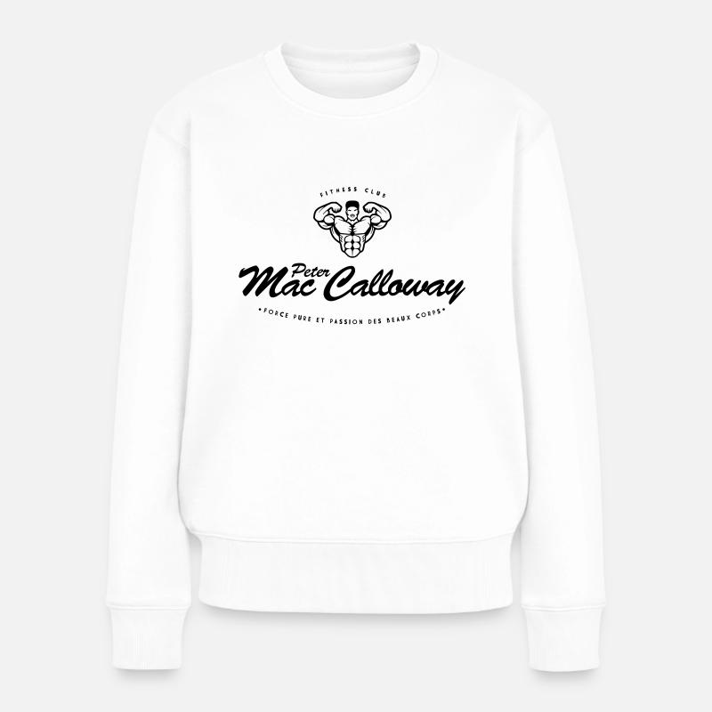Peter Mac Calloway Fitness Musculation - Pull Premium bio Femme - blanc
