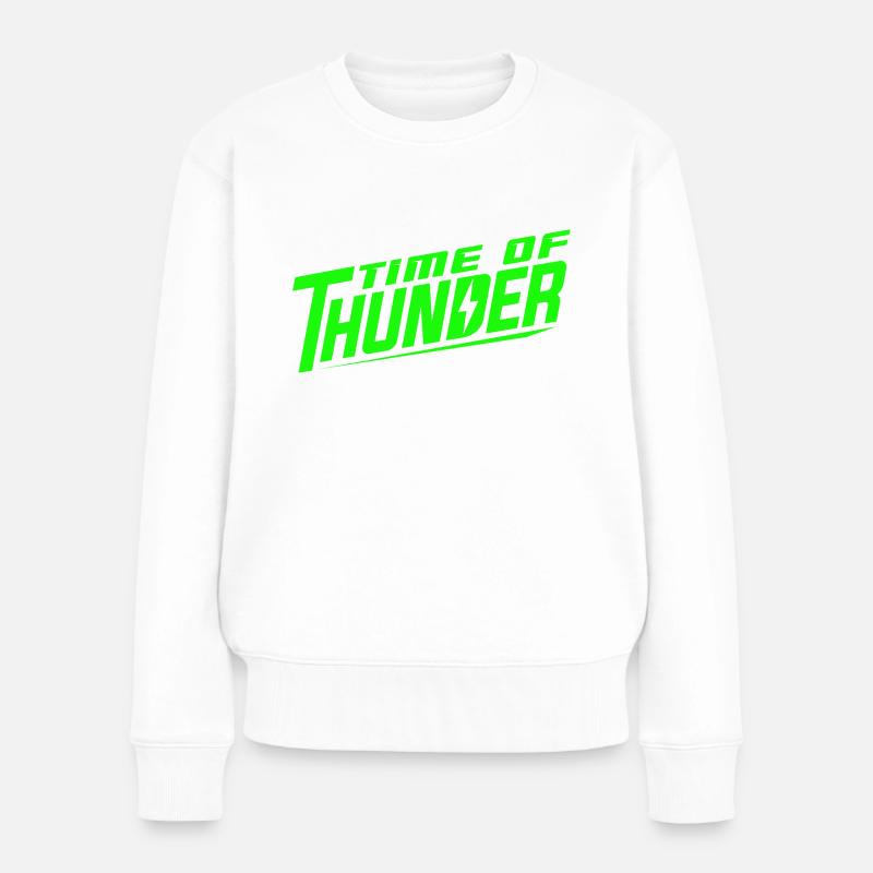 ÉNERGIE VERTE - Pull Premium bio Femme - blanc