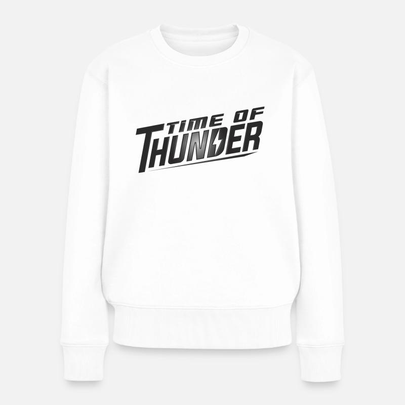 BlackPlastique - Pull Premium bio Femme - blanc