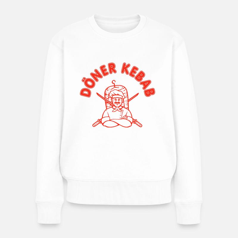 Döner Kebab Grill Döner - Frauen Premium Bio Pullover - Weiß