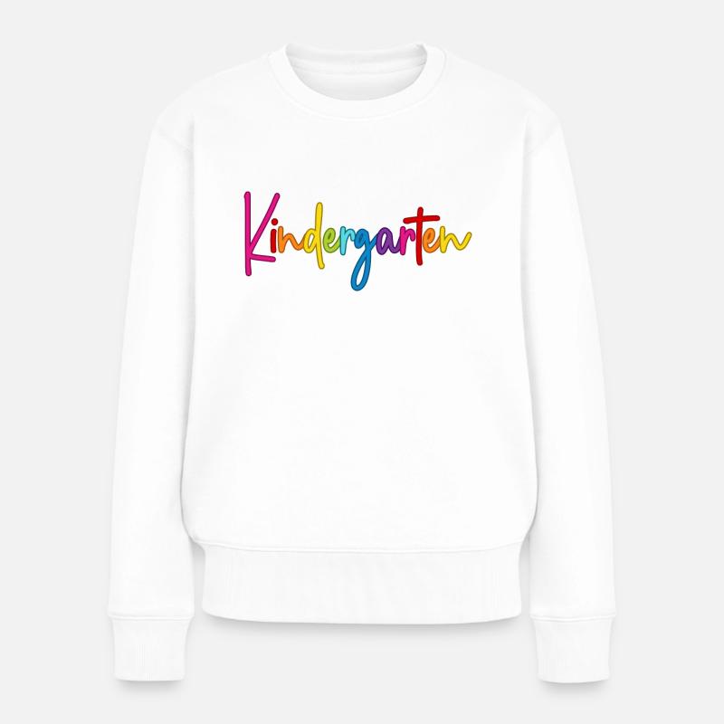 Kindergarten - Frauen Premium Bio Pullover - Weiß