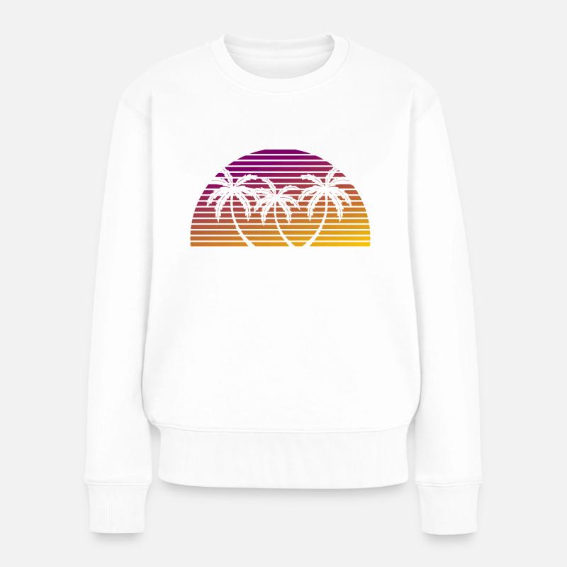 Malediven - Frauen Premium Bio Pullover - Weiß