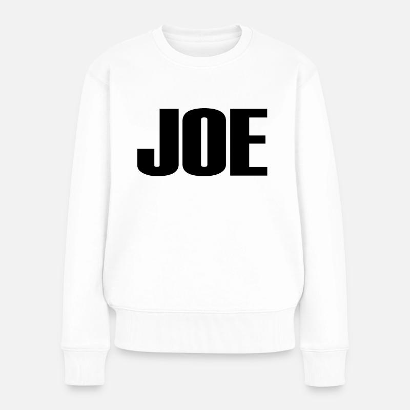 JOE - Frauen Premium Bio Pullover - Weiß