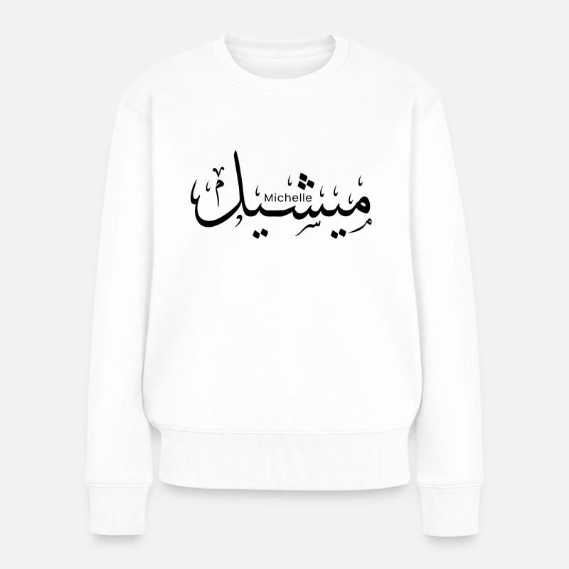 Michelle - Frauen Premium Bio Pullover - Weiß