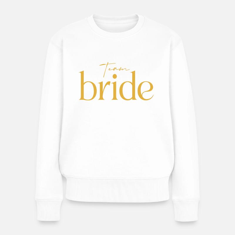 Team bride gold - Pull Premium bio Femme - blanc