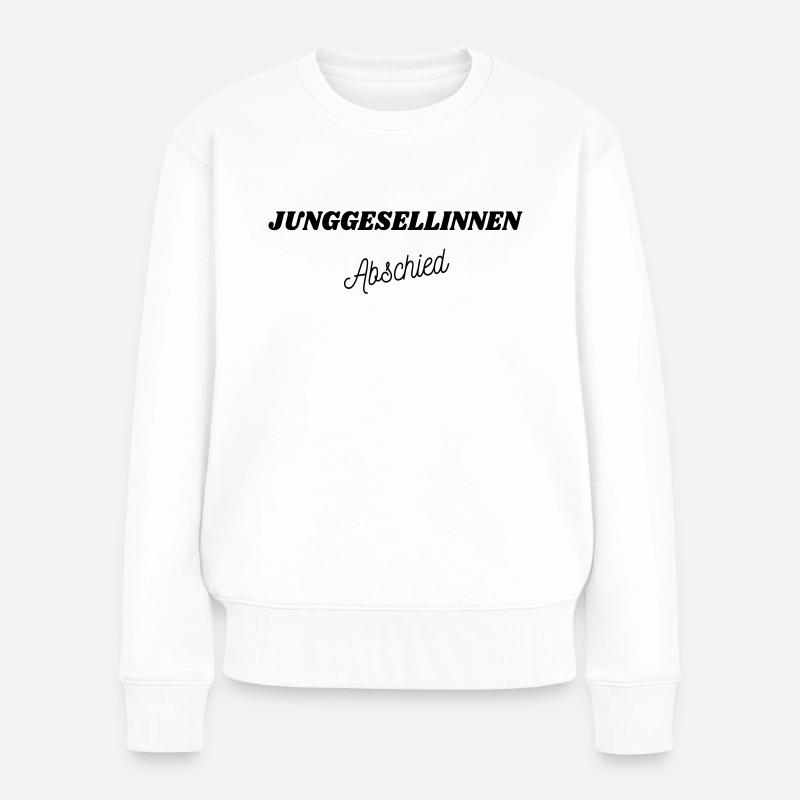 Bride - Junggesellinnenabschied - JGA - Frauen Premium Bio Pullover - Weiß