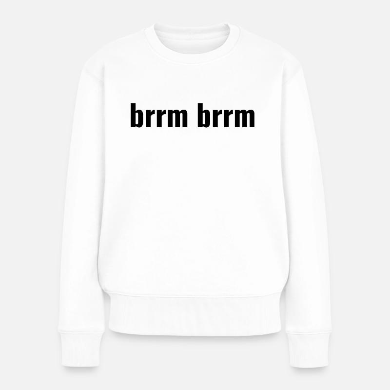 brrm brrm - Frauen Premium Bio Pullover - Weiß