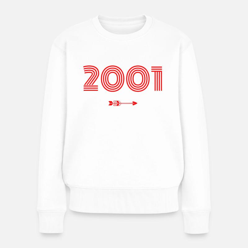 Né en 2001 - Pull Premium bio Femme - blanc