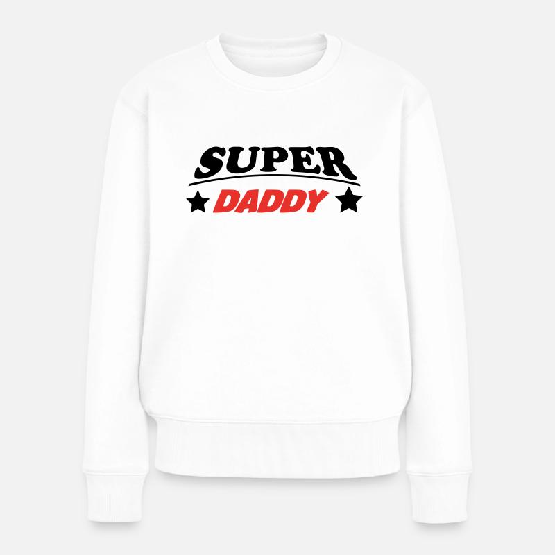 PAPA VATI DAD - Frauen Premium Bio Pullover - Weiß