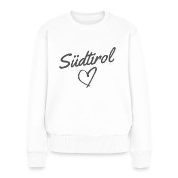 Südtirol - Frauen Premium Bio Pullover - Weiß - Vorne - Julia (174cm)