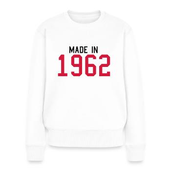 1962 - Women's Premium Organic Jumper - white - Front - Julia (174cm)