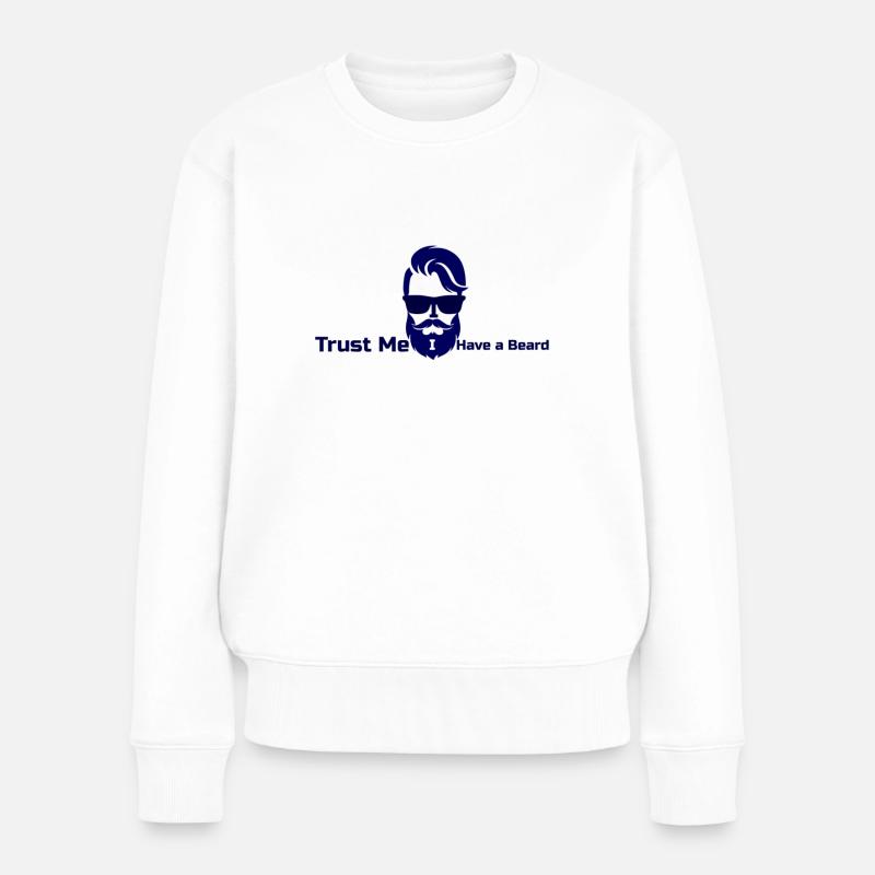 Hipster - Frauen Premium Bio Pullover - Weiß