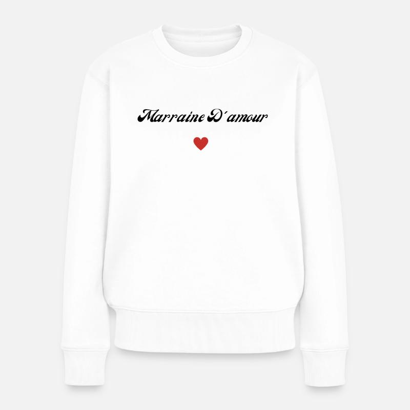 marraine d'amour - Pull Premium bio Femme - blanc