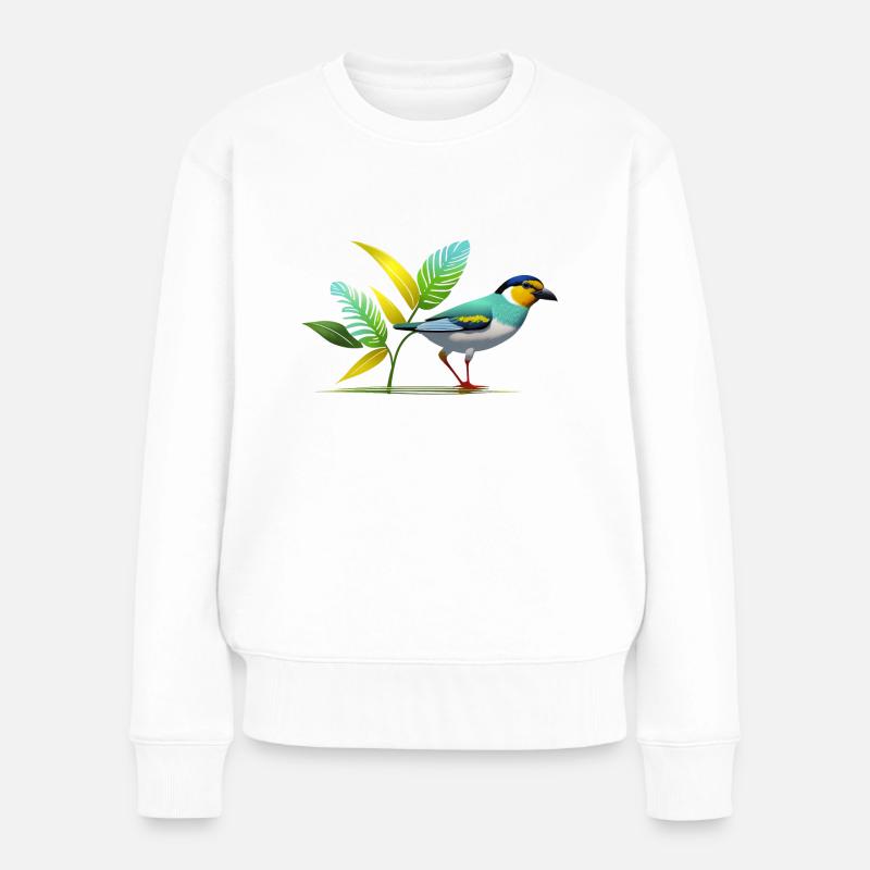 Oiseau - Pull Premium bio Femme - blanc