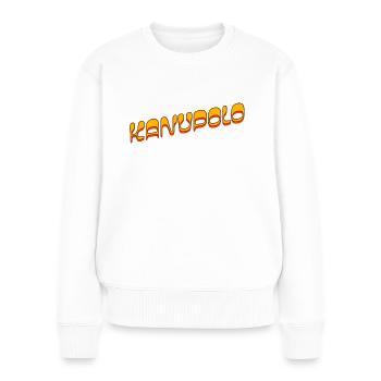 Kanupolo Kanu Polo Slogan - Frauen Premium Bio Pullover - Weiß - Vorne - Julia (174cm)