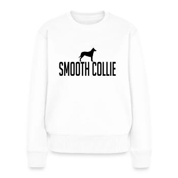SMOOTH COLLIE Hunde Hund Wilsigns Kurzhaar Collie - Frauen Premium Bio Pullover - Weiß - Vorne - Julia (174cm)