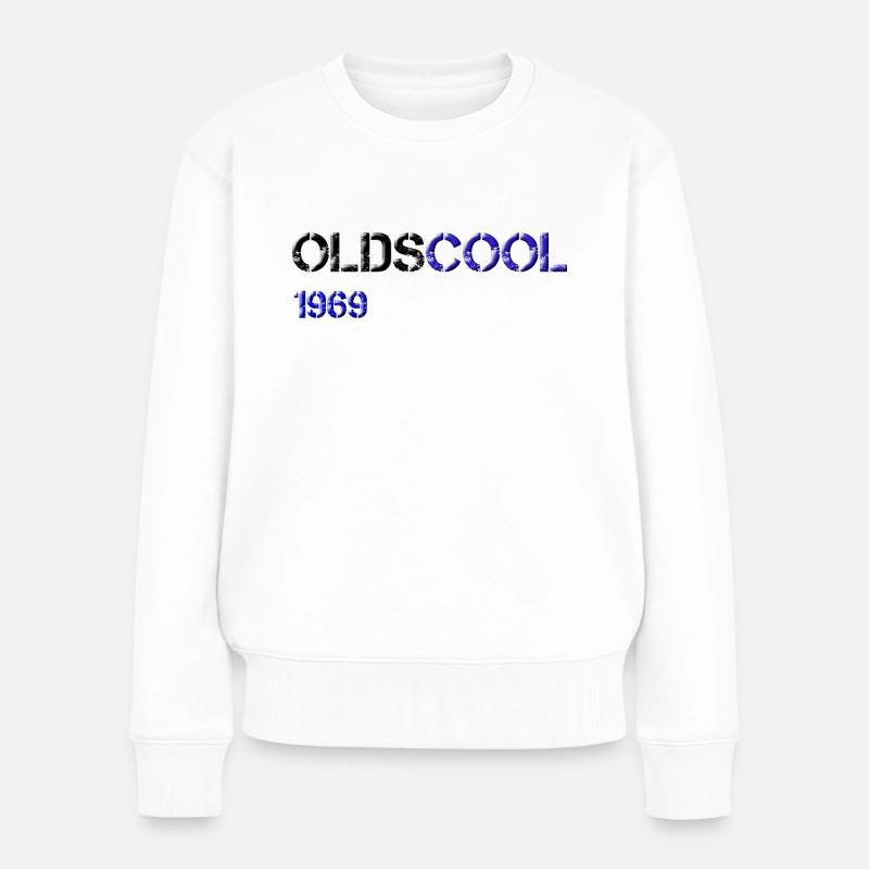 1969 olds cool - Frauen Premium Bio Pullover - Weiß