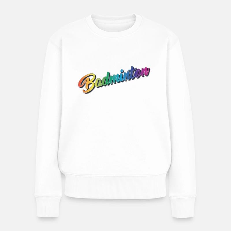 Badminton - Pull Premium bio Femme - blanc
