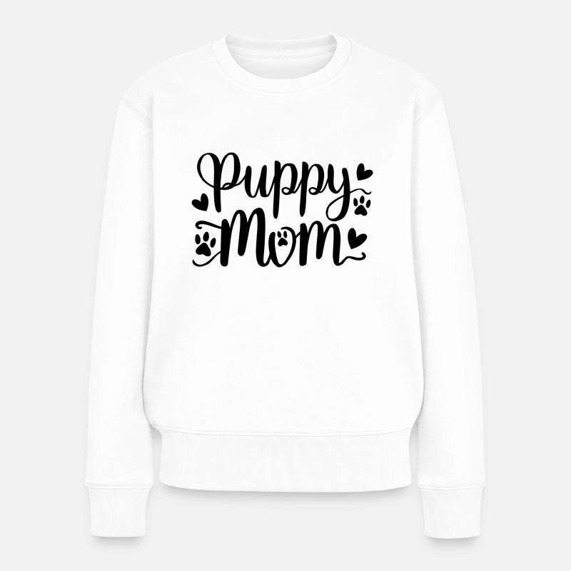 chiot chien - Pull Premium bio Femme - blanc