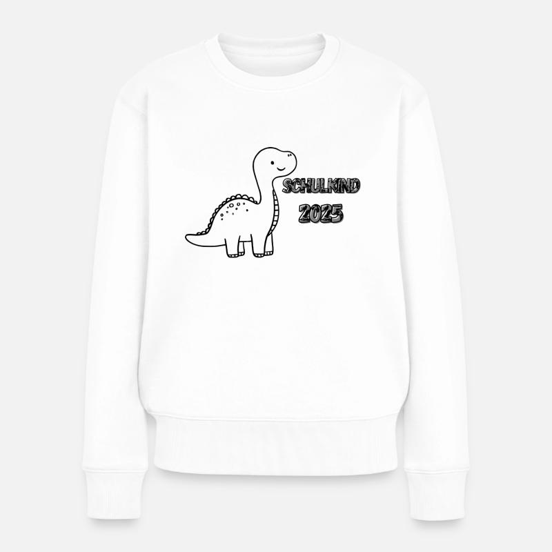 Schulkind 2025 - Frauen Premium Bio Pullover - Weiß