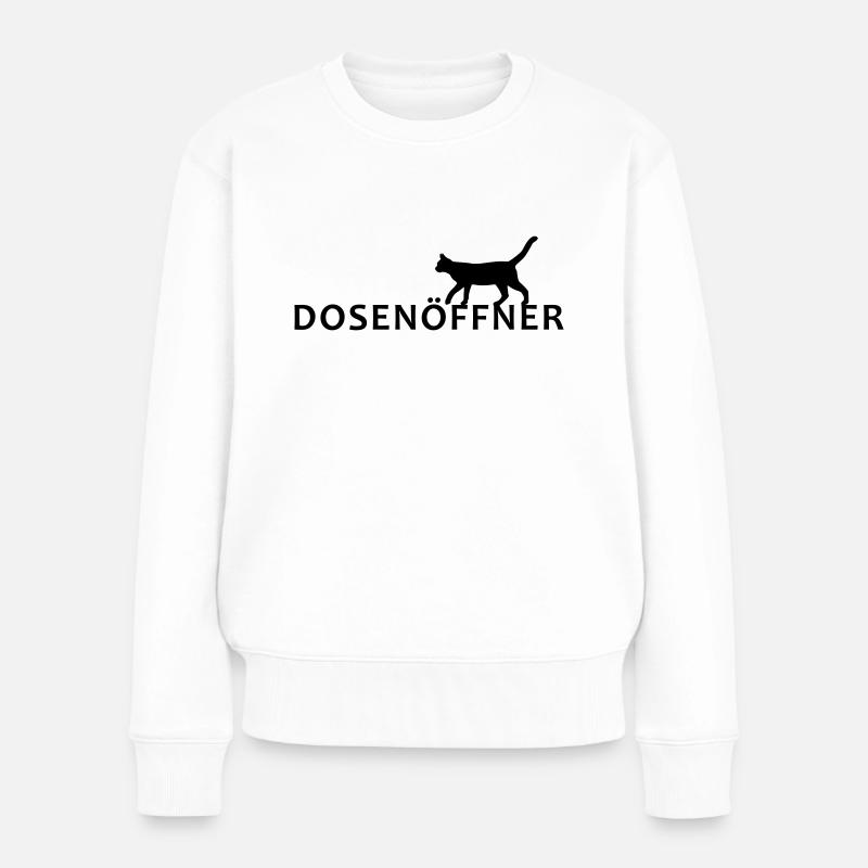 Dosenöffner - Frauen Premium Bio Pullover - Weiß