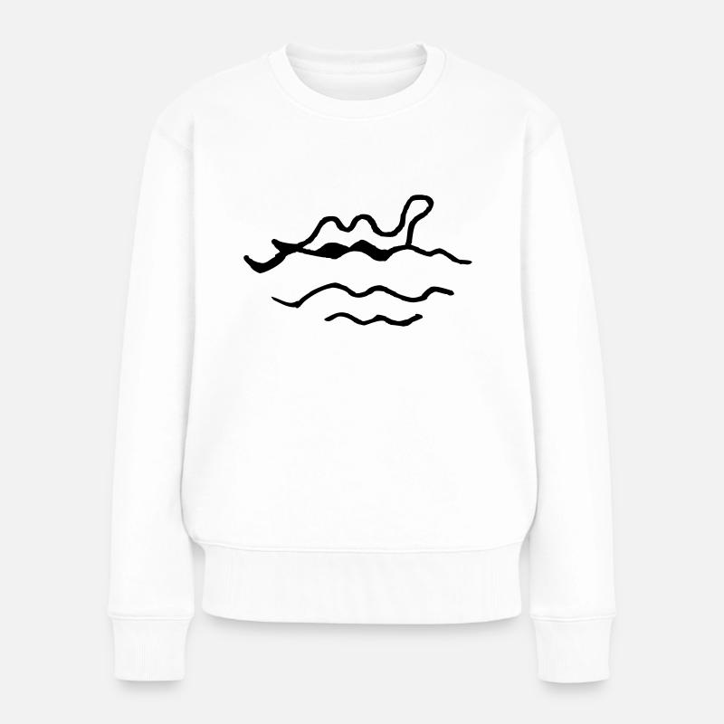 Nessie - Frauen Premium Bio Pullover - Weiß