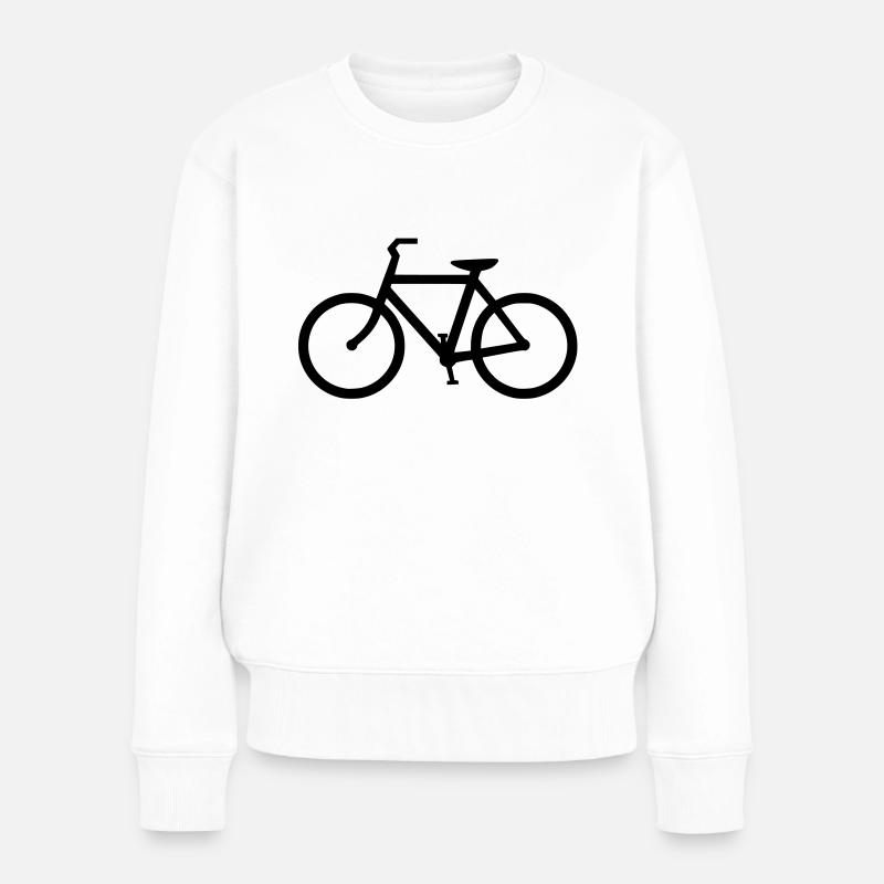 bicyclette - Pull Premium bio Femme - blanc