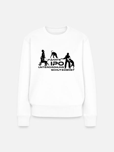 452 Dobermann IPO- VPG - Frauen Premium Bio Pullover - Weiß