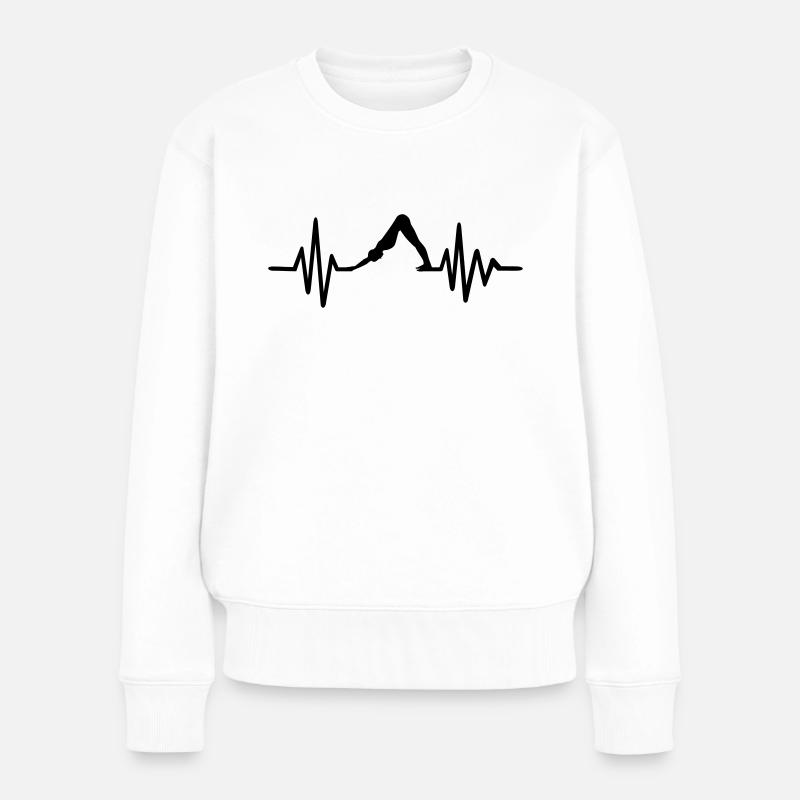 Pilates - Frauen Premium Bio Pullover - Weiß
