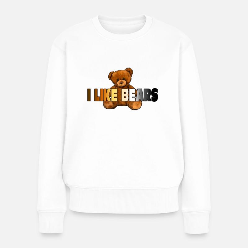 Ours gay - Pull Premium bio Femme - blanc