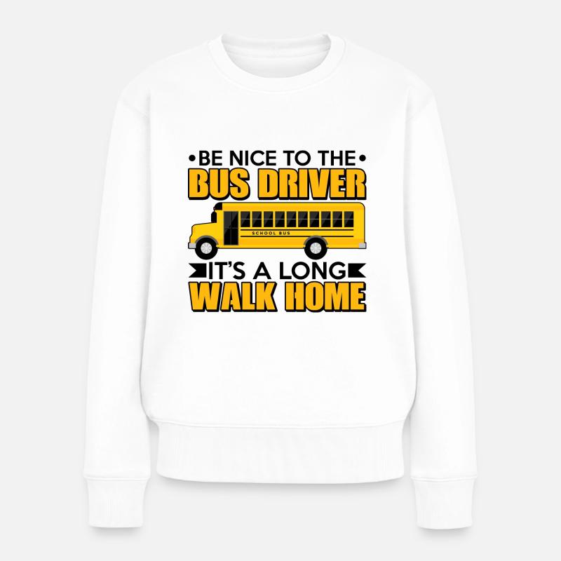 Bus Chauffeurs de bus Bus Chauffeurs - Pull Premium bio Femme - blanc