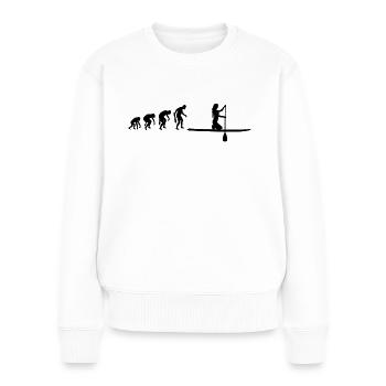 Stand Up Paddle Surfer SUP Idée Cadeau - Pull Premium bio Femme - blanc - Devant - Julia (174cm)